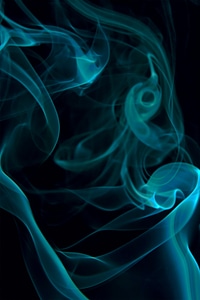 Blue swirly smoke photo