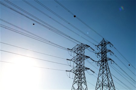 Power Lines on Electric Tower
