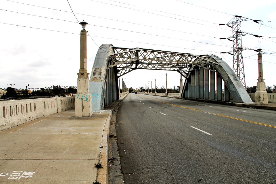 Street Bridge with Metal Frame