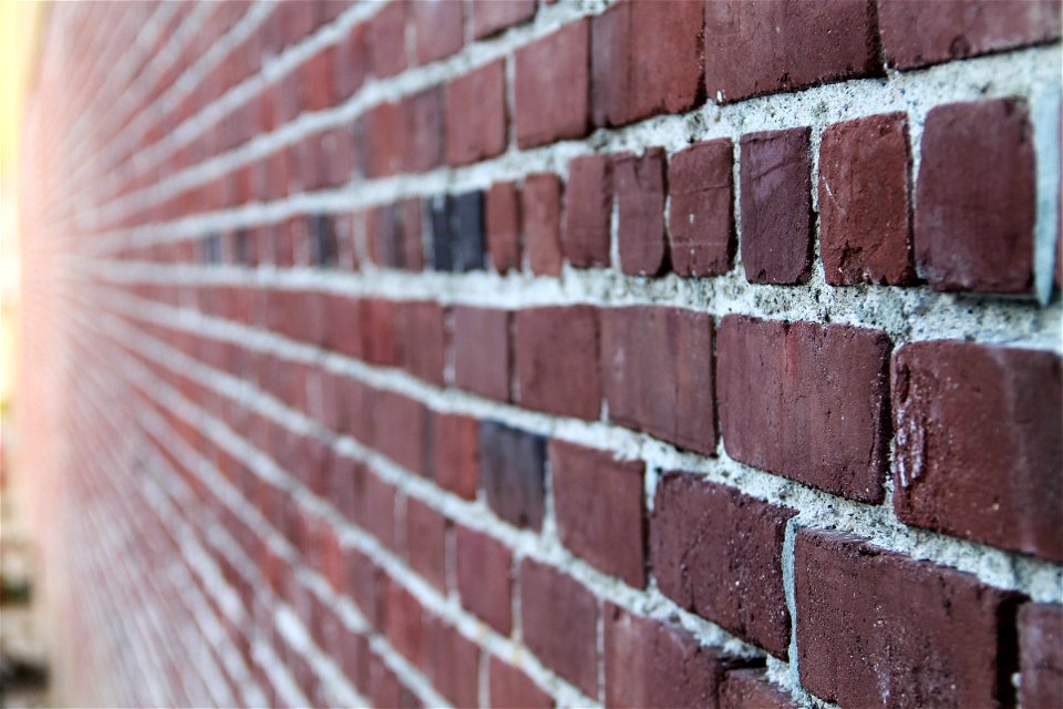 Perspective of a Brick Wall photo