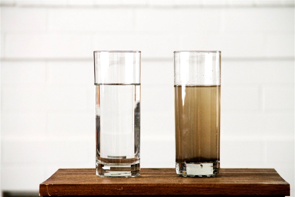 Glasses of Clean & Dirty Water