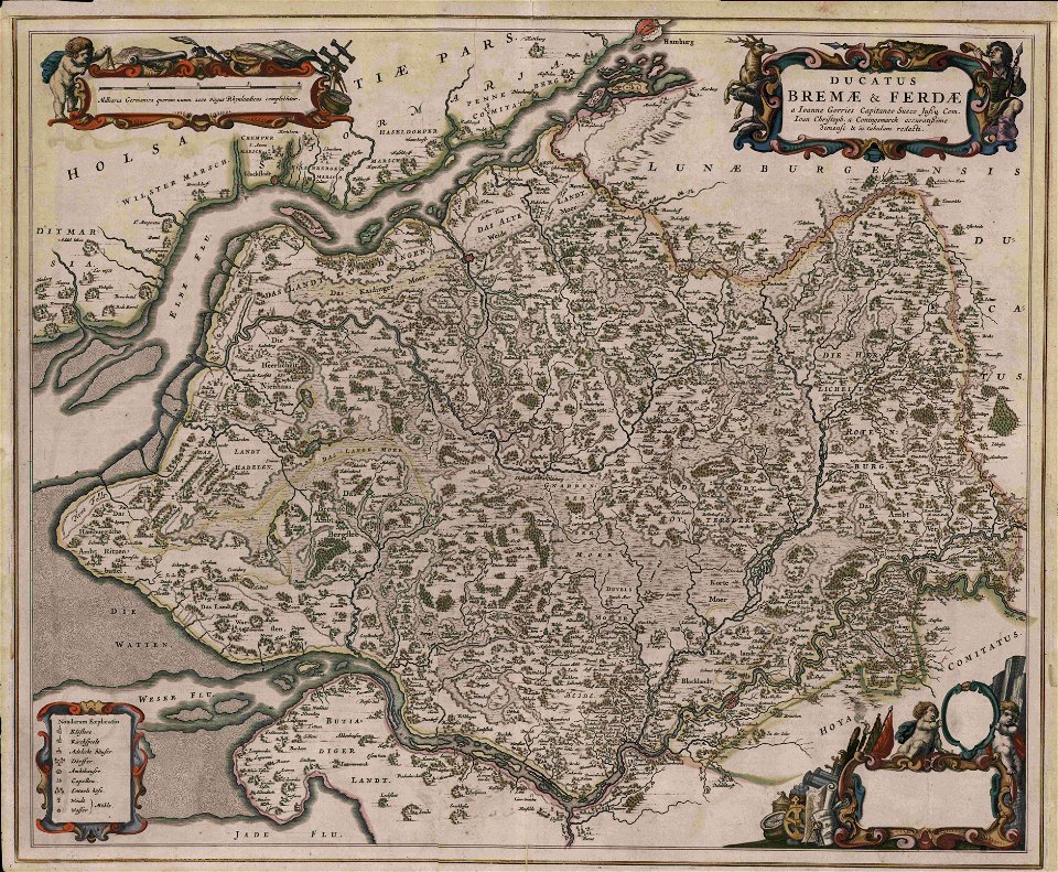 10 Die erste topographisch genaue Karte des Elbe-Weser-Dreiecks - Die Gorries-Karte von 1653