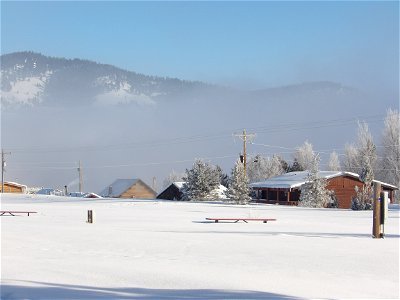 winter morning in stanley photo