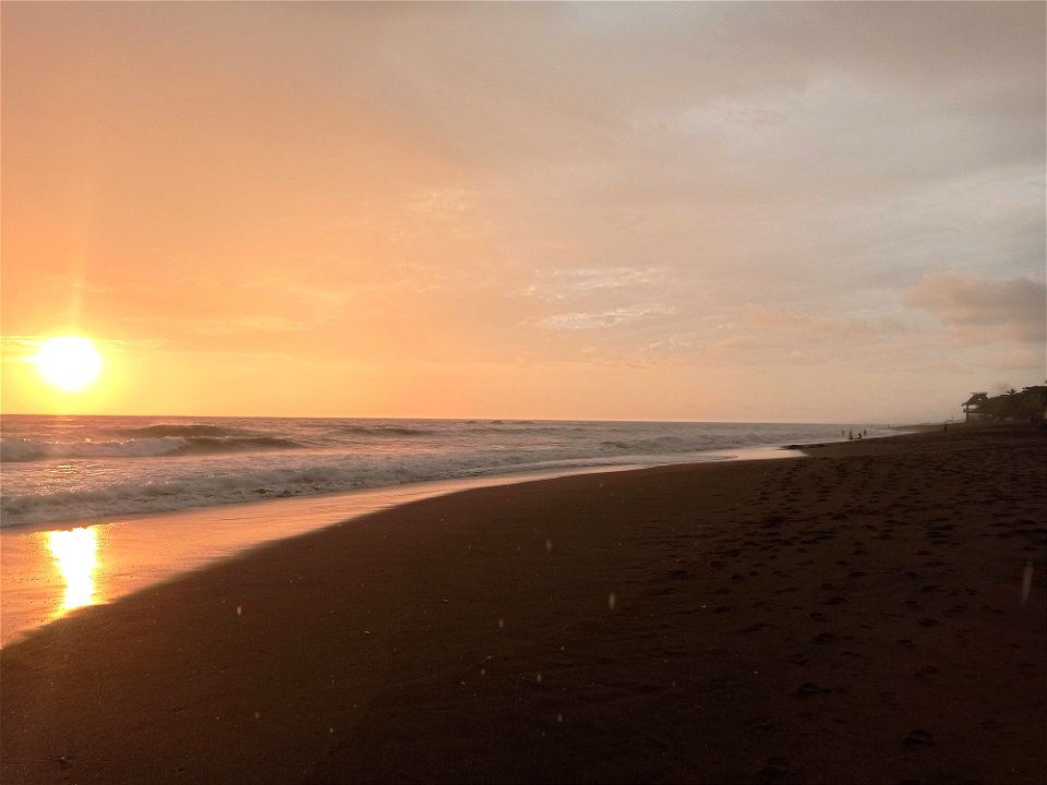 Sunset before rain