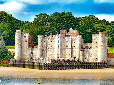 Upnor Castle is an Elizabethan artillery fort located on the west bank of the River Medway in Kent. photo