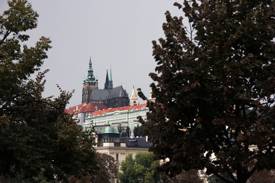 Prague Cathedral in the Distance