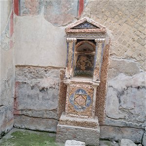 Lararium House of the Skeleton Herculaneum Italy photo