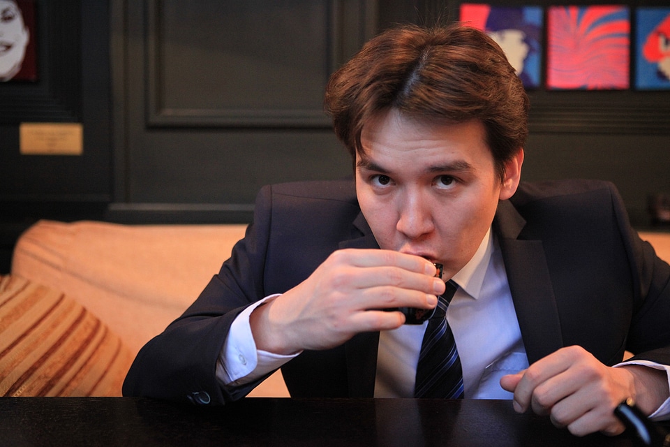 man and tea