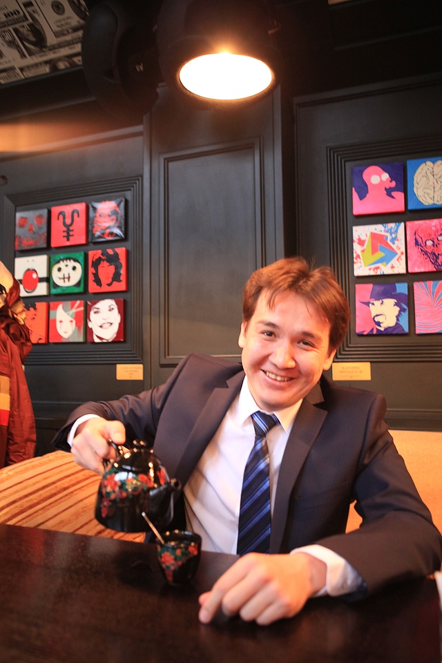 Businessman and tea