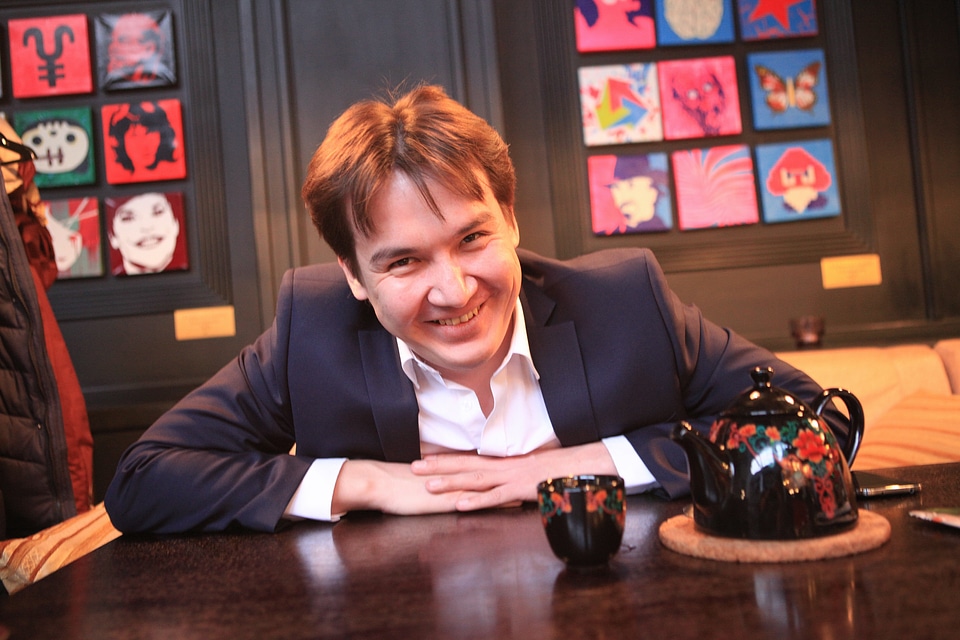 businessman and tea