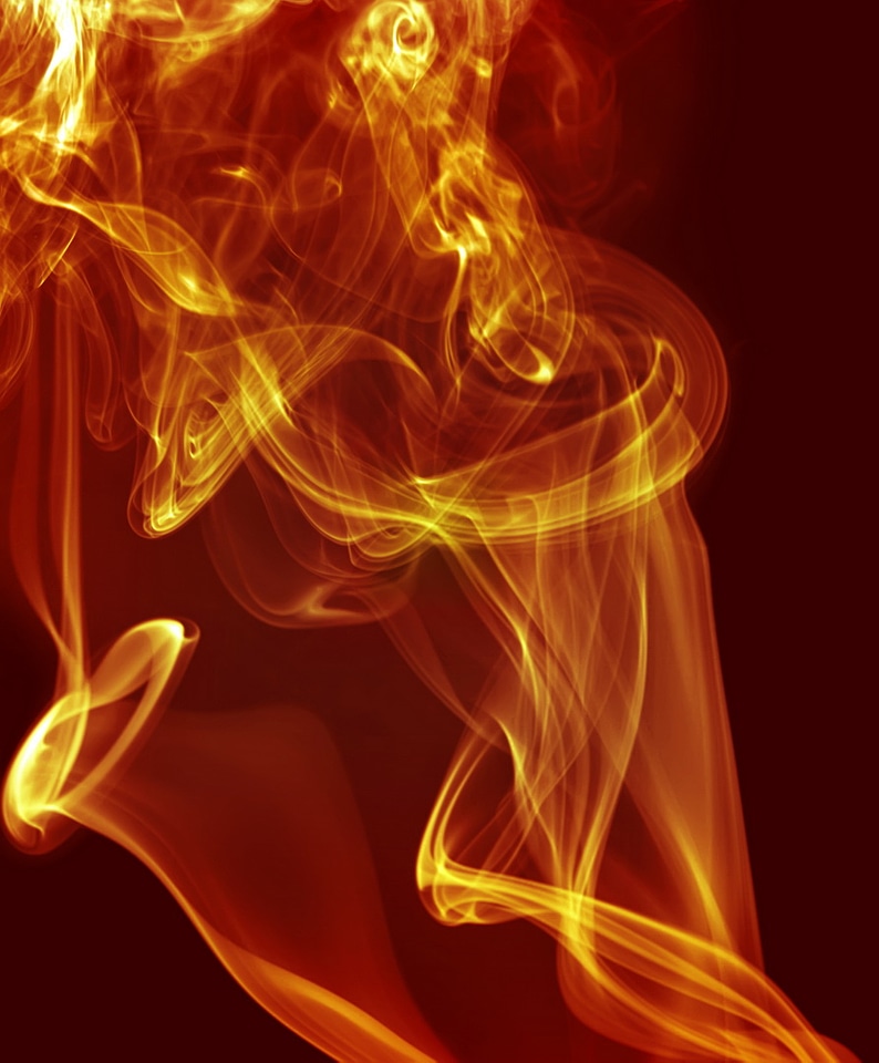 Abstract swirly red smoke background