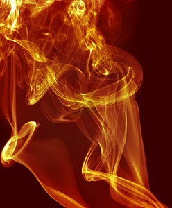 Abstract swirly red smoke background photo