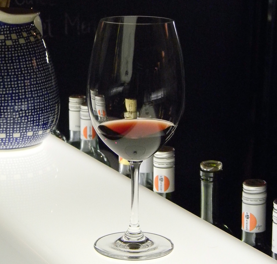 Wine glass red red wine
