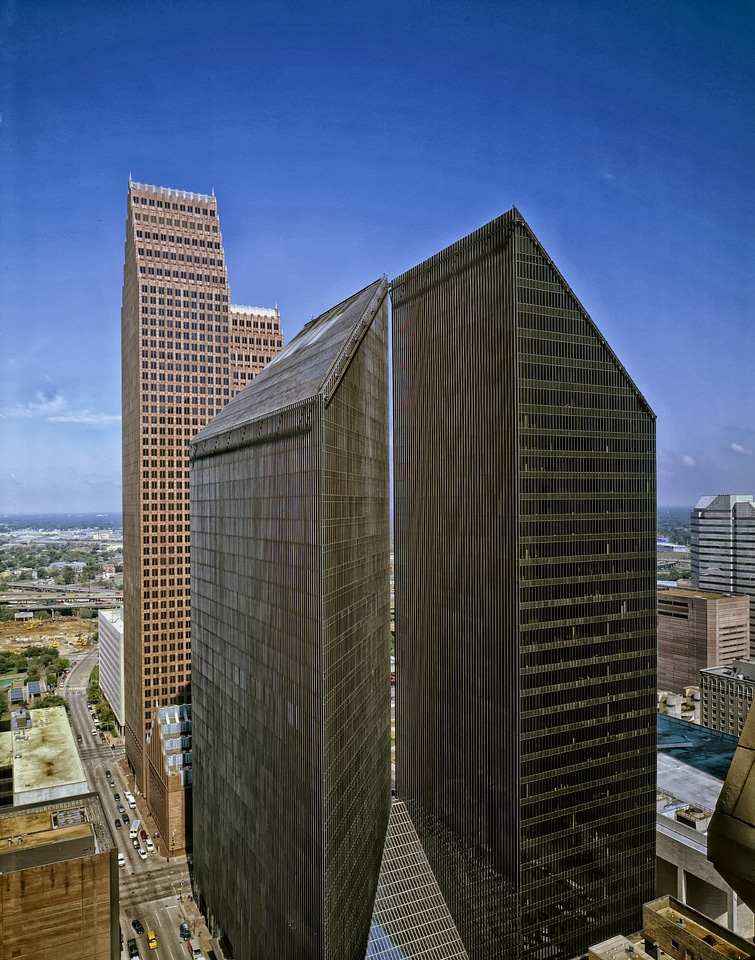 Cities urban skyscrapers
