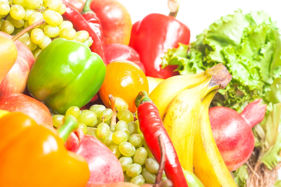 vegetables and fruits