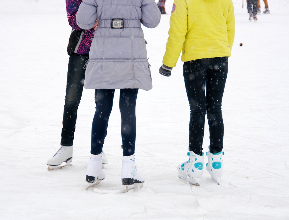 Girls on skates photo