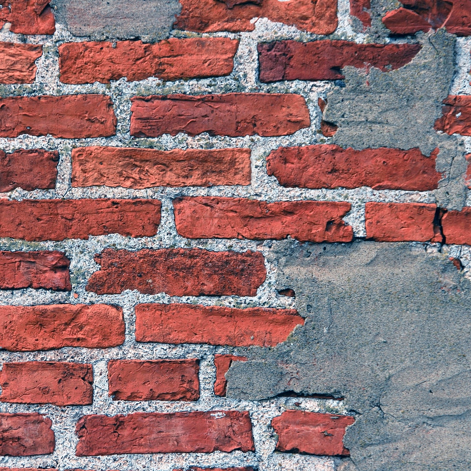Red brick wall texture photo