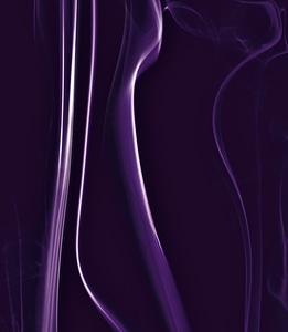 Beautiful purple smooth smoke