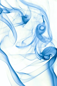 Blue smoke photo