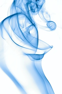 Blue smoke photo