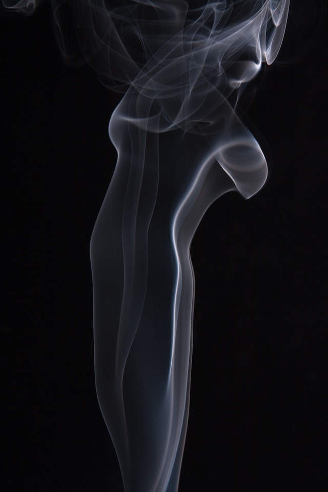 Abstract swirl of smoke