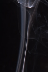 Smooth gray smoke photo