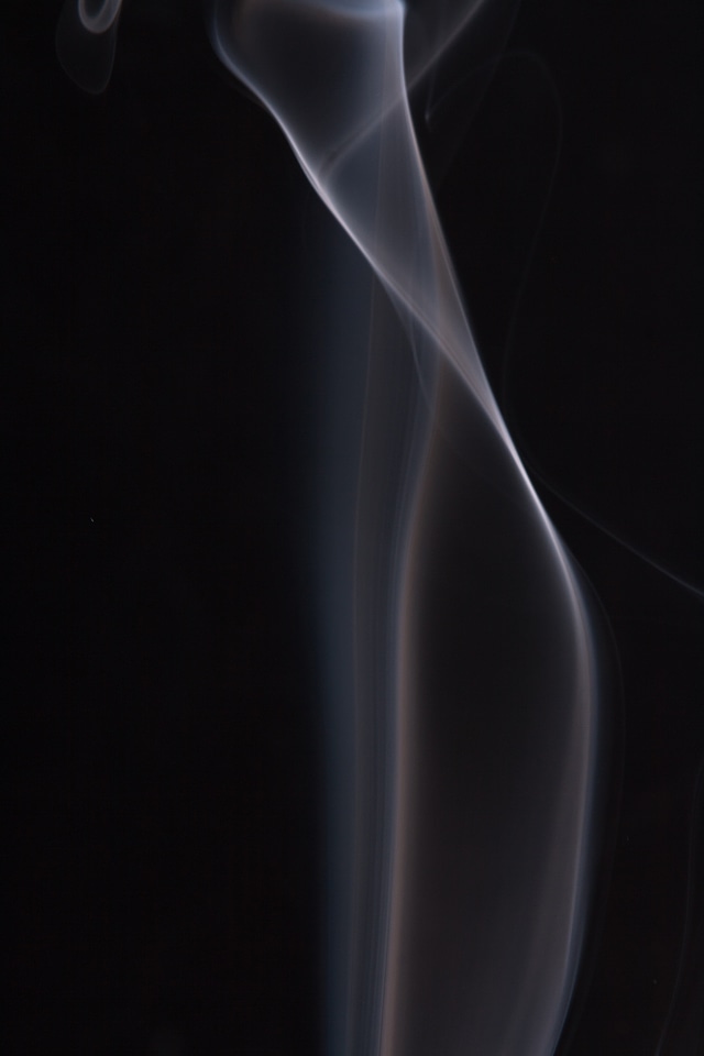 Smooth wisp of smoke