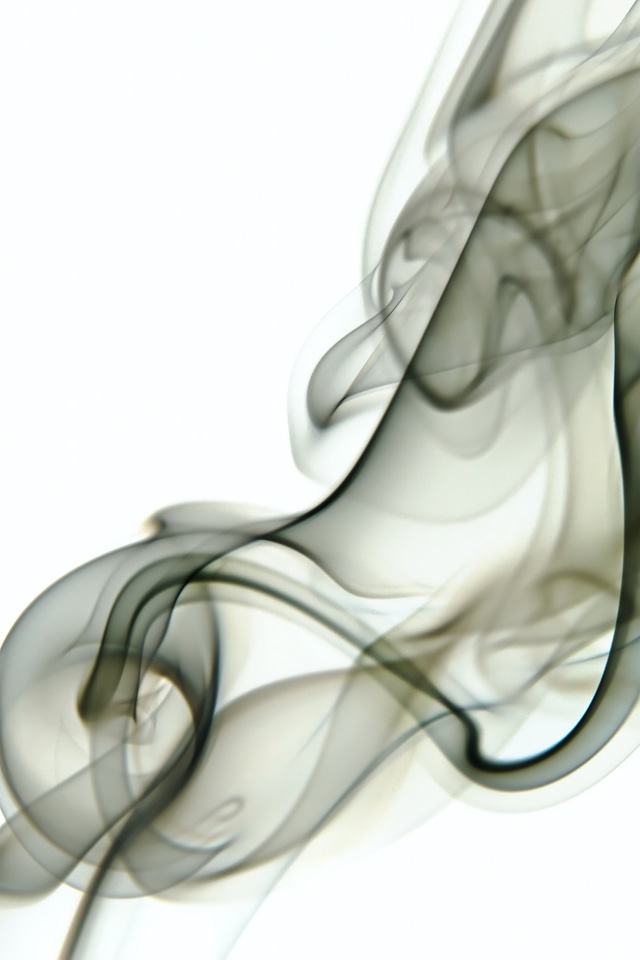 Smoke on white