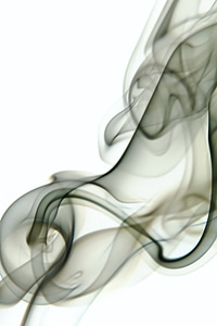 Smoke on white photo