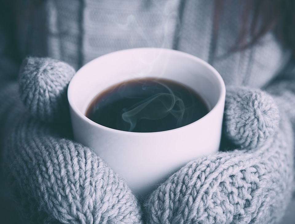 Coffee in the cold