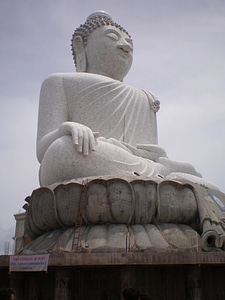Buddhist meditation sculpture photo