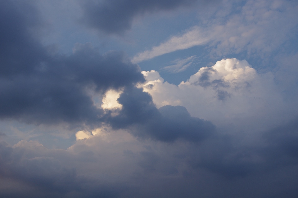 Sky clouds sun