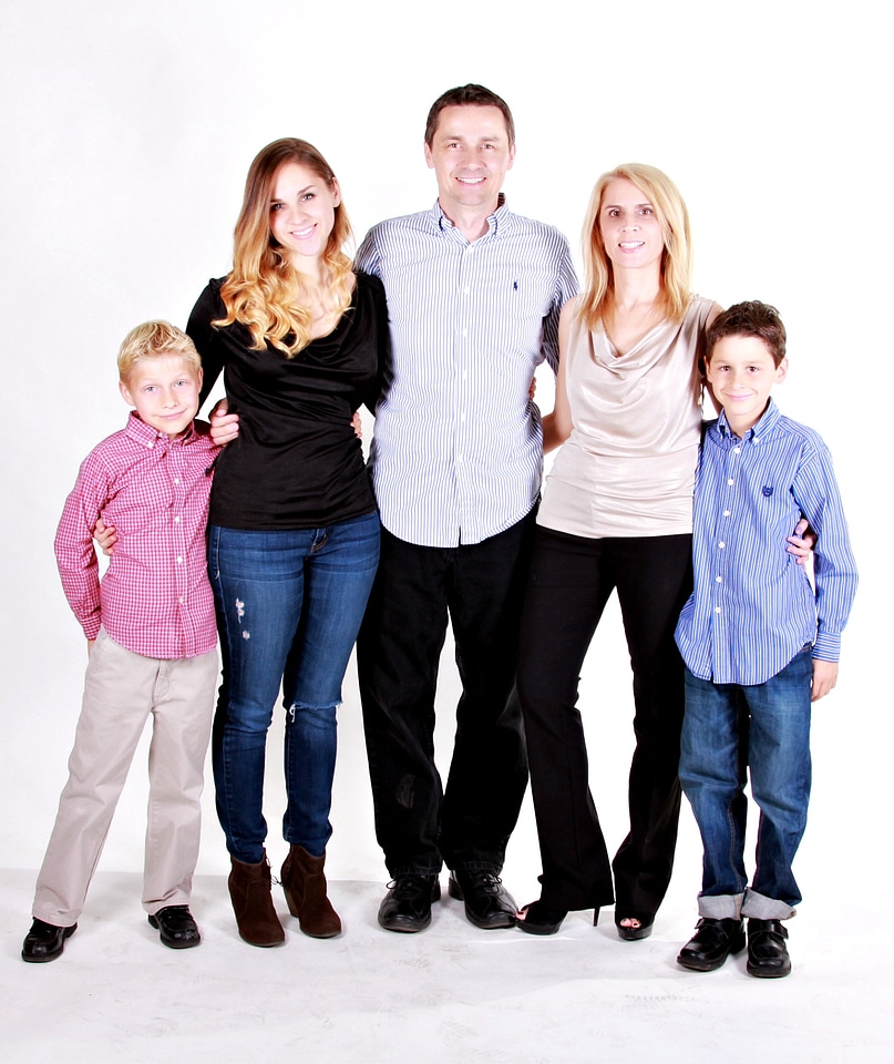 Happy people smiling
