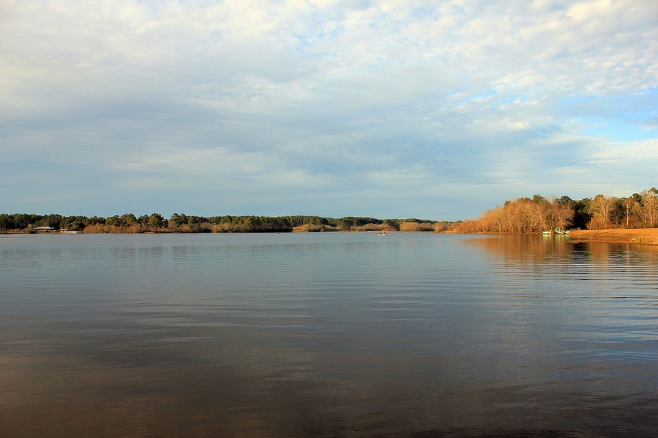 Clouds lake scenic