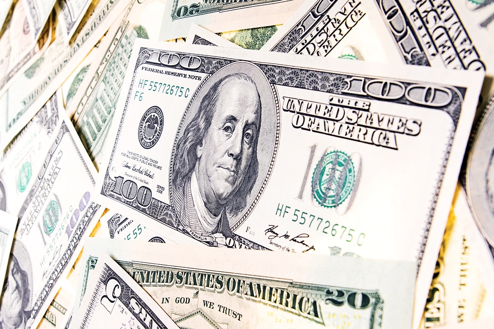 USD Bills Close-up