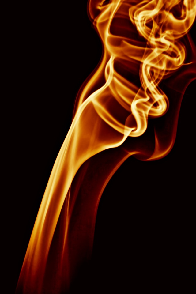 Orange smoke background