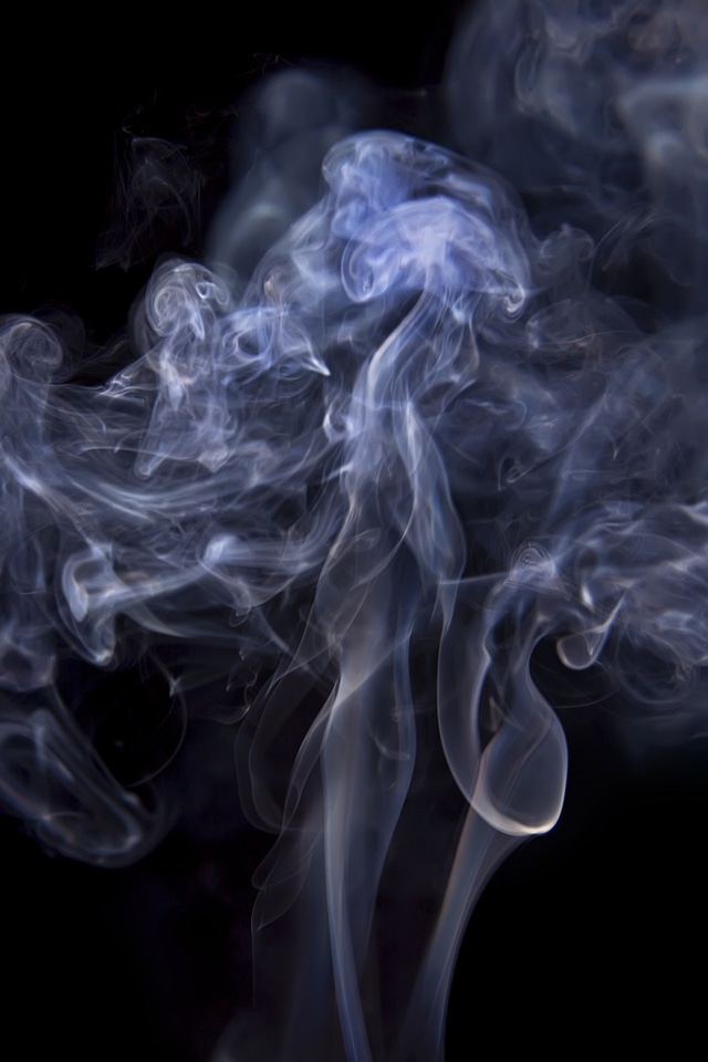 Abstract smoke on black