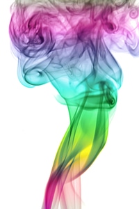 Multi colored smoke background