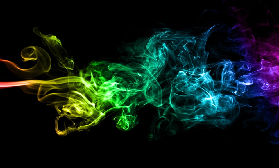 Detailed Abstract Multicolor Smoke