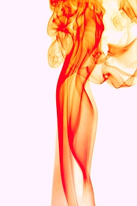 Red abstract smoke
