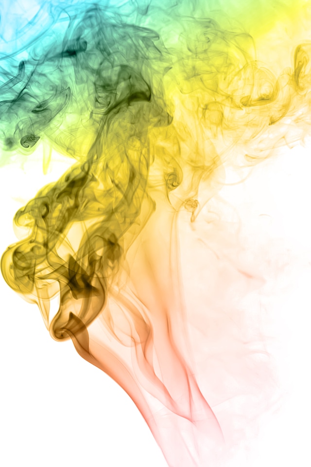 Abstract colored smoke