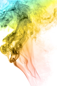 Abstract colored smoke photo