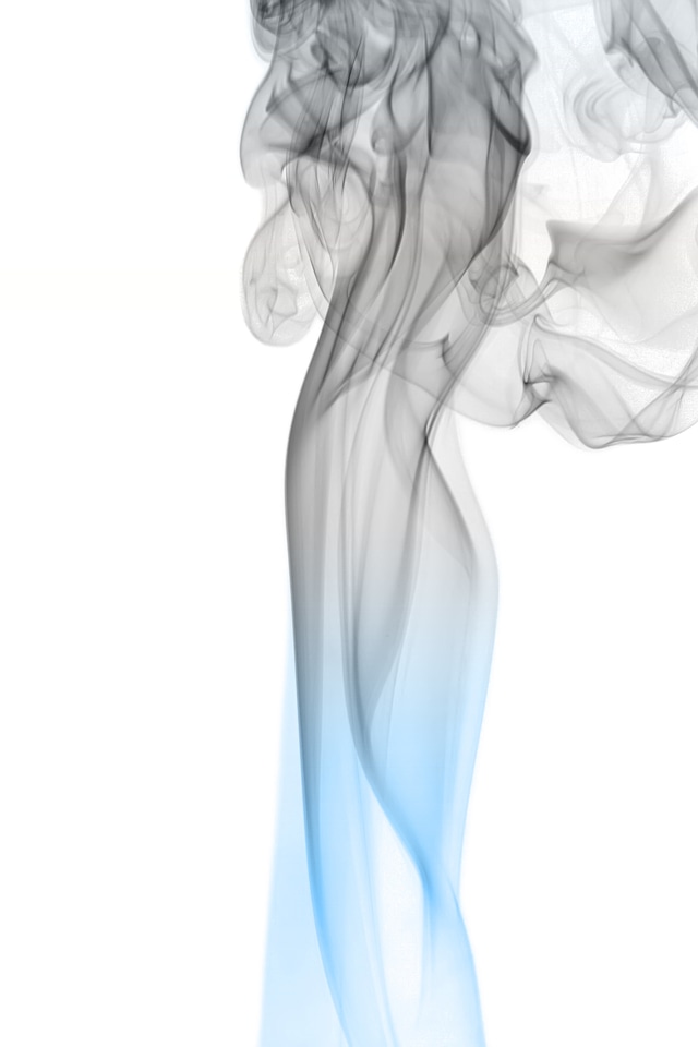 Soft blue and gray smoke