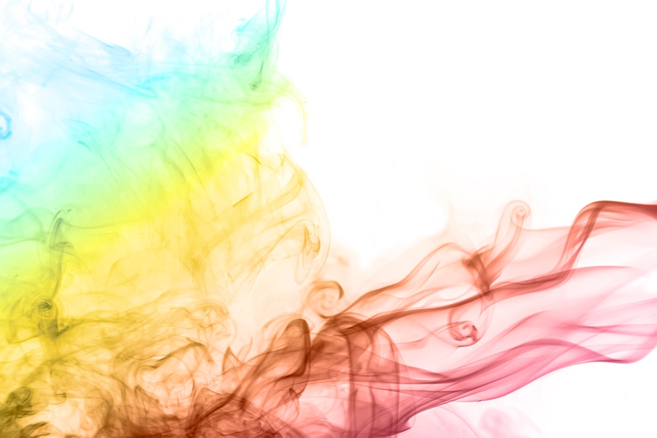 Light Colored Smoke on White