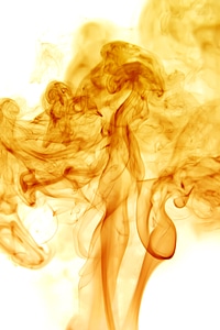 Yellow abstract smoke photo