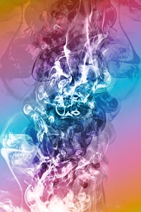 Colorful abstract smoke