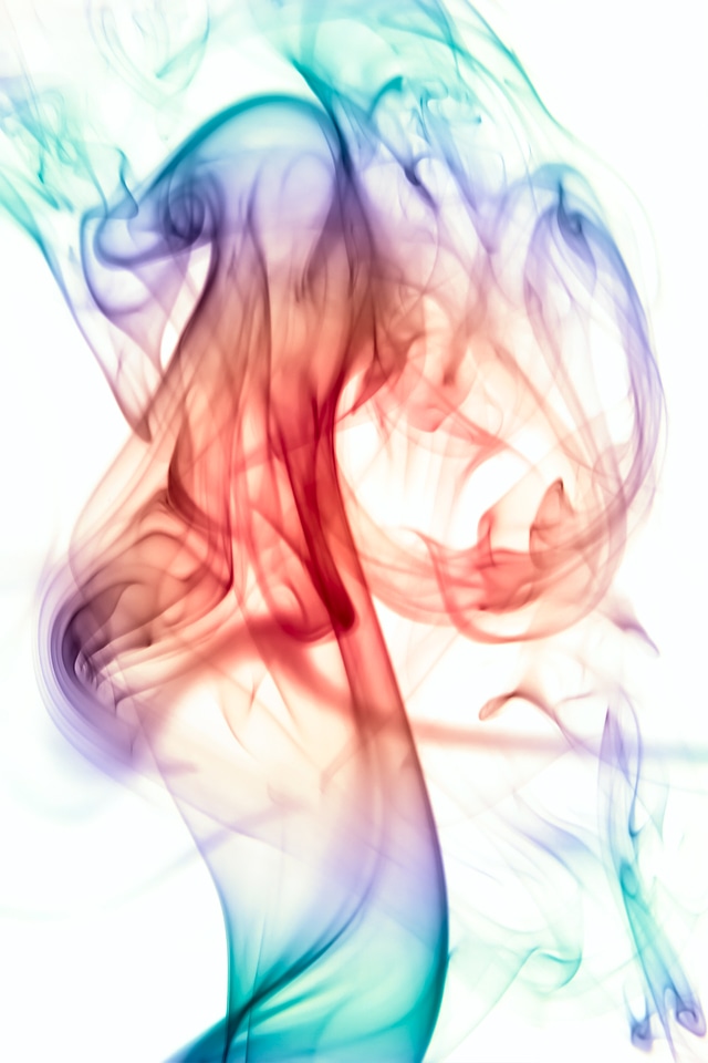 Abstract colorful smoke background