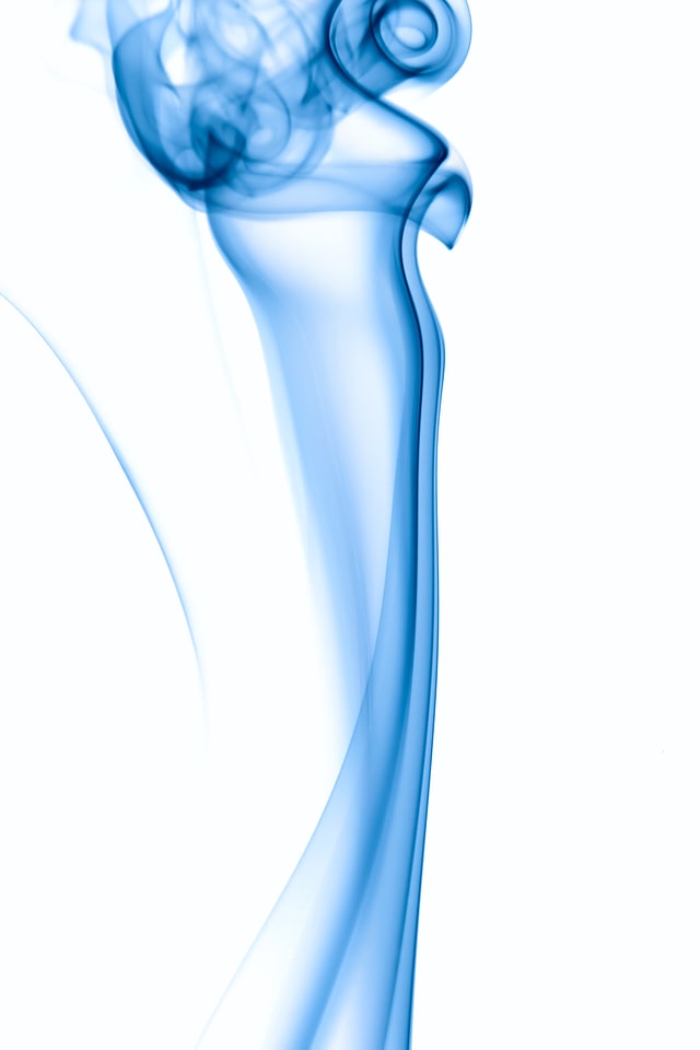 Long blue smoke