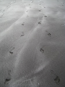 Footprint beach foot photo