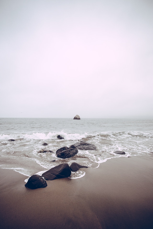 Rocky shore photo